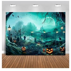 Halloween party backdrop.  8x6 ft.  New in package